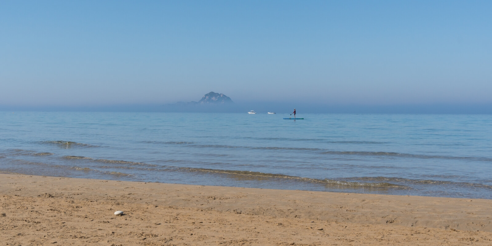 Beach activities in Corfu